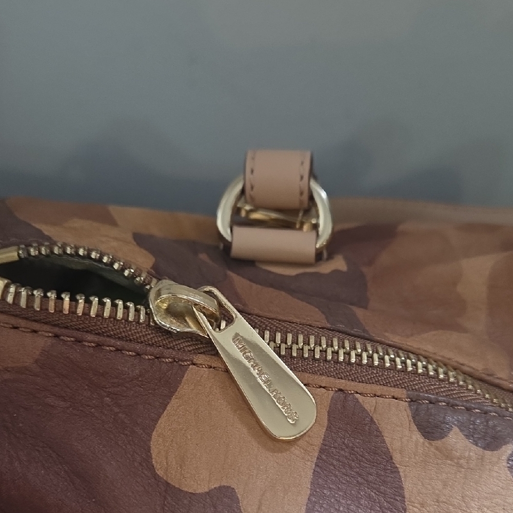 Michael Kors Camouflage Leather Shoulder Bag - Picture 2 of 10